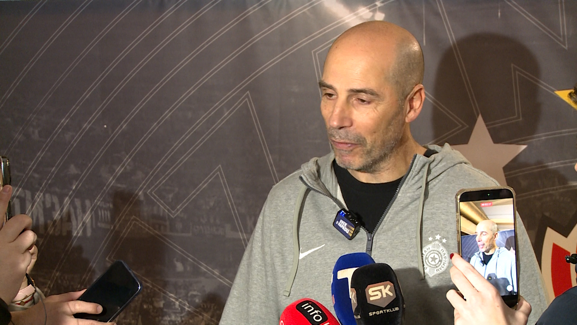 Beograd, Djoan Penjaroja, trener KK Partizan, o ocekivanjima pred derbi utakmicu sa Crvenom zvezdom u Evroligi ENG